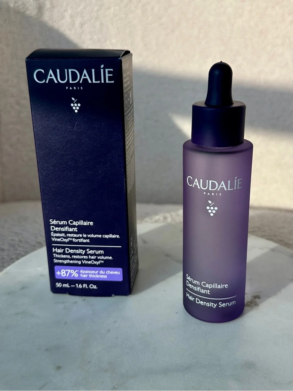 Caudalie Hair Density Serum for All Hair Types Thinning w Soothing Peptides NEW
